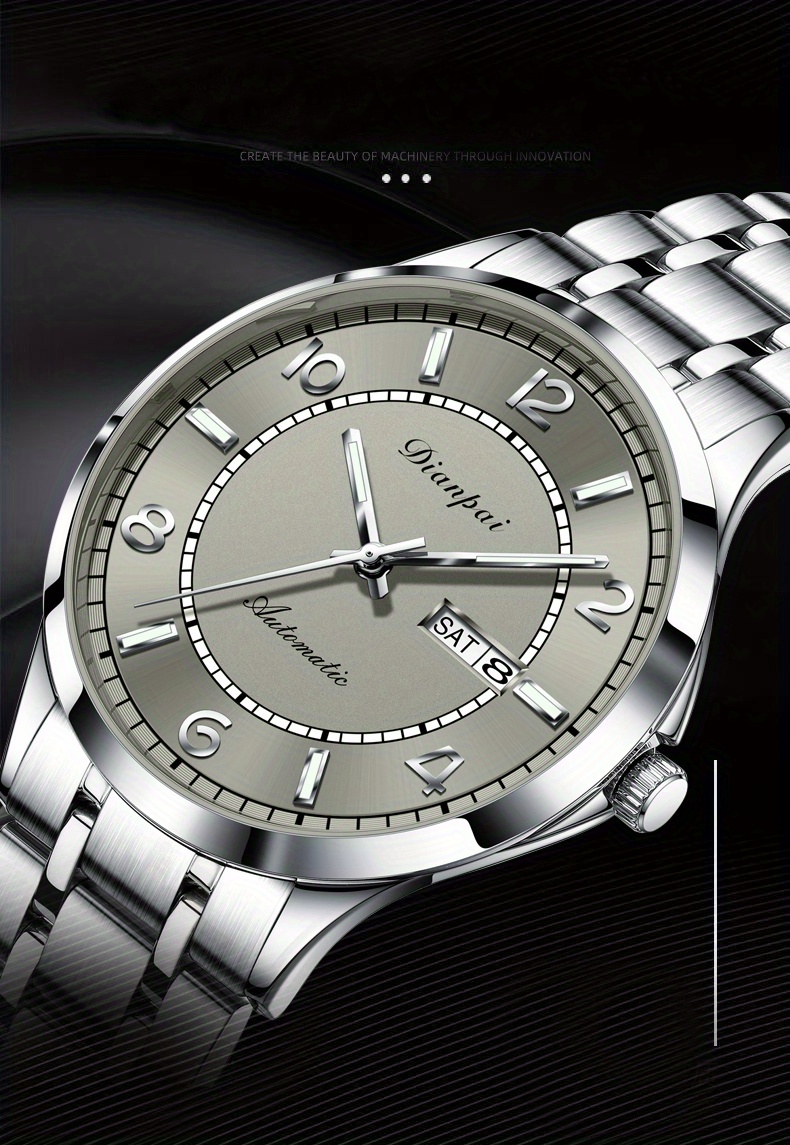 Business Casual Mens Watch Mechanical Watch Automatic Waterproof Watch