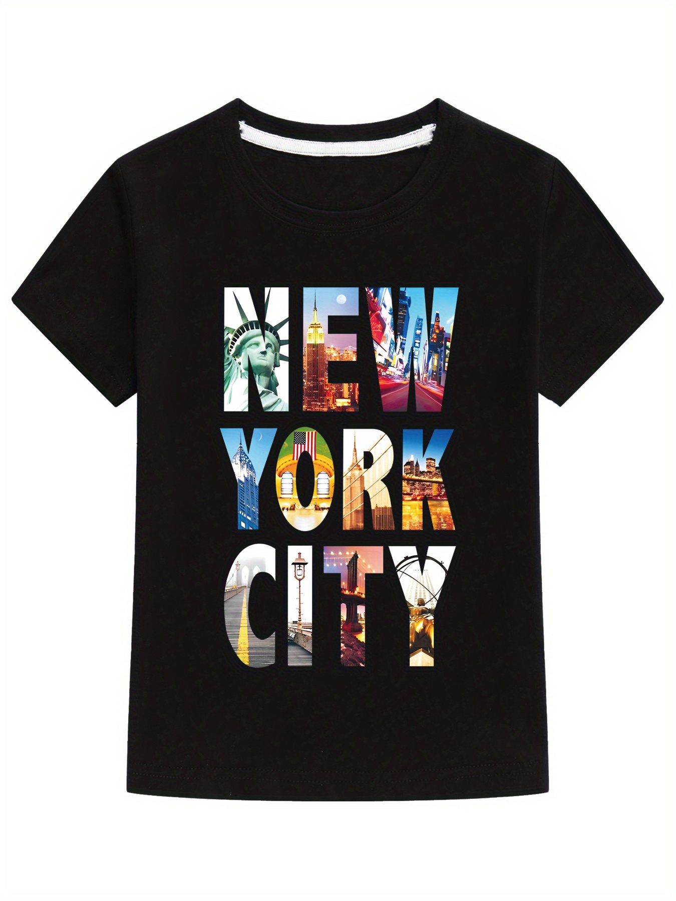 Graphic T-shirt - White/New York - Kids