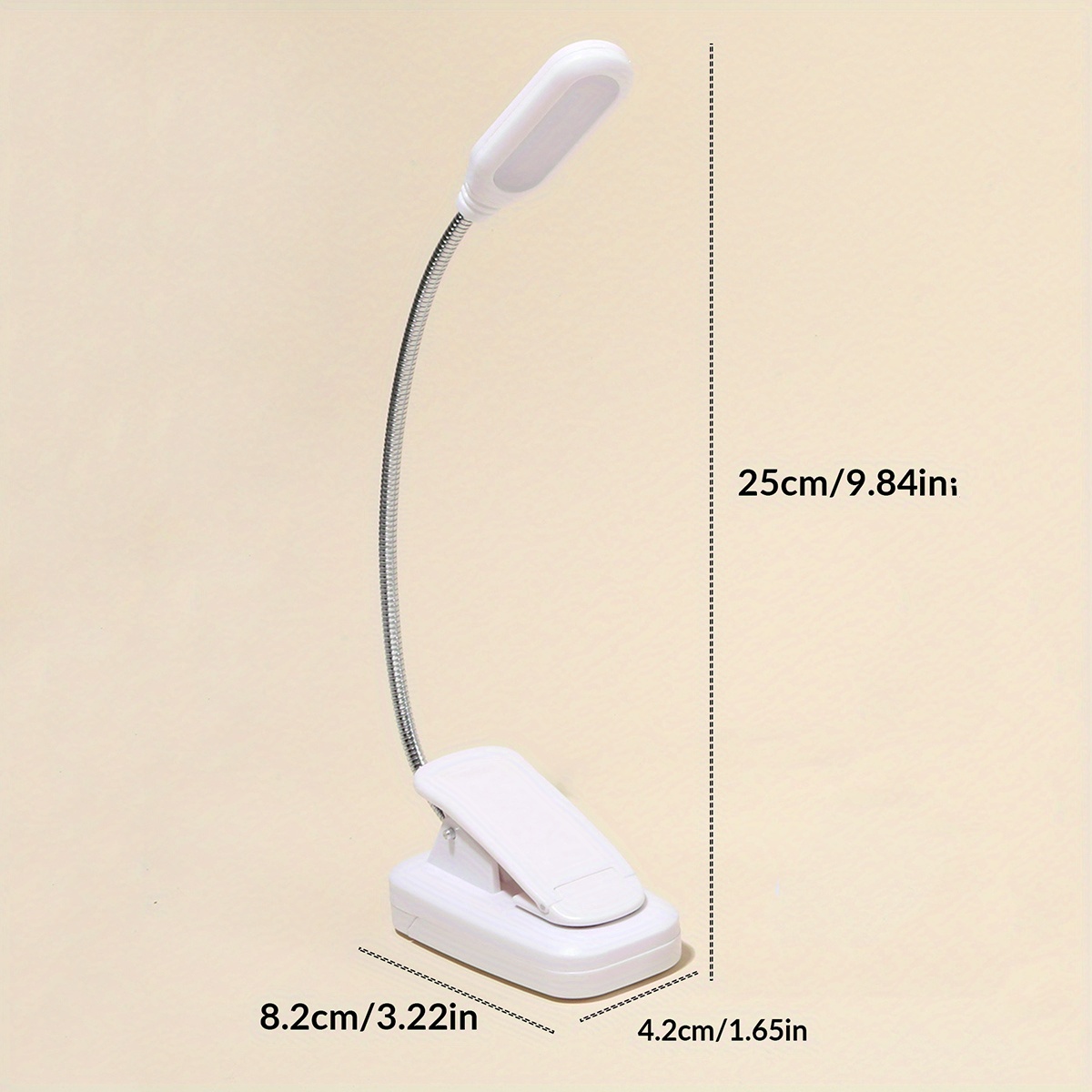 Clip On Book Light Battery Powered Flexible Hose Table Lamp - Temu