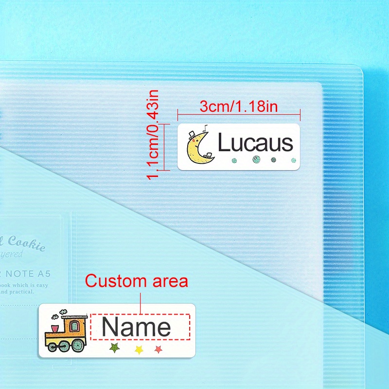 Name Tag Sticker Customize Name Sticker Waterproof Personalized Label