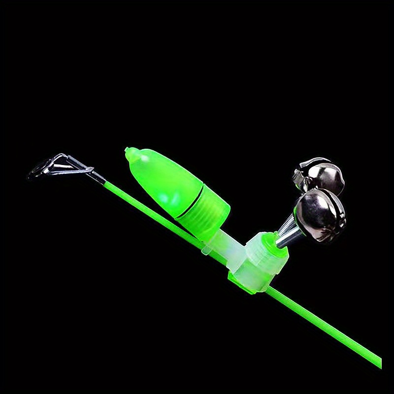  uxcell 10 Pcs Green Fishing Bells Spring Loaded Clamp Fishing  Rod Bite Bait Alarm with Twin Bells Ring Silver Tone Double Fishing Pole  Bells : Sports & Outdoors