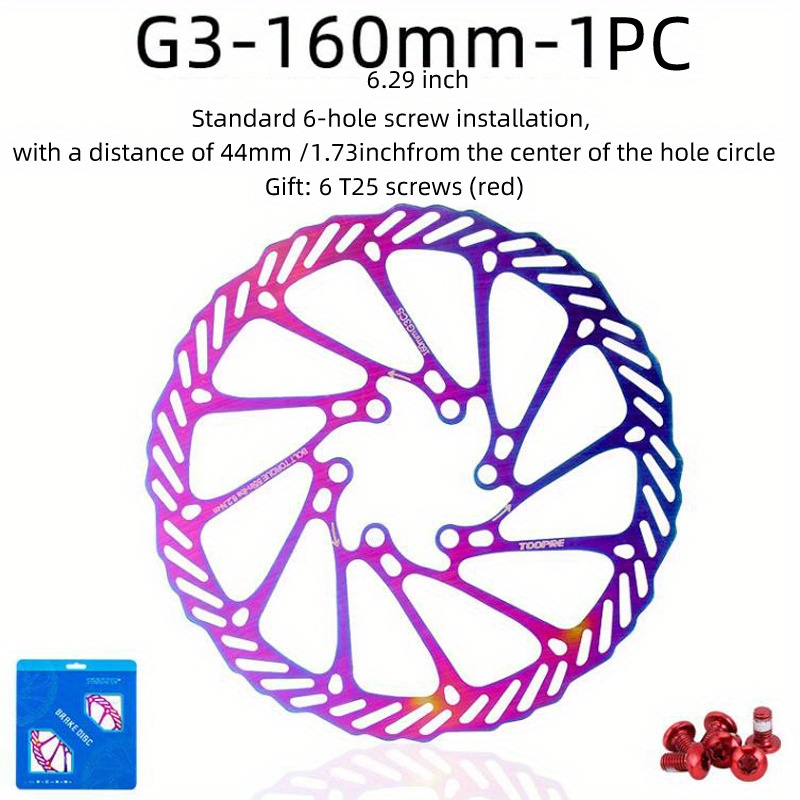 Premium Bicycle Disc Brake Rotors - 160mm/1.73 Inch & 180mm/7.08 Inch - Mountain Bikes & Road Bikes!