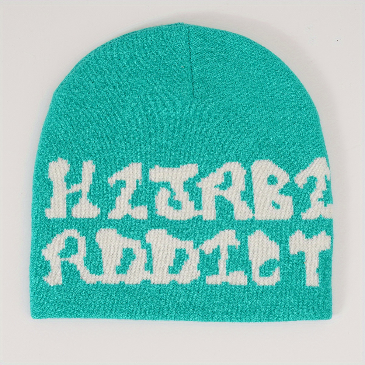 Letter Knitted Hat Breathable All-match Beanie Hat Woolen Hat