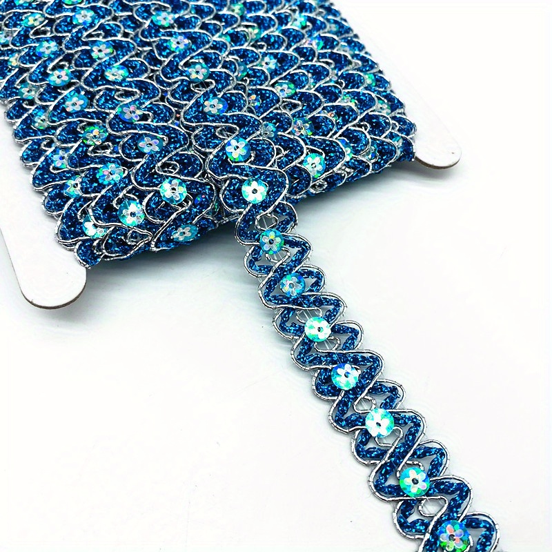 Sequined Lace Ribbon For Stage Performance, Party Cosplay, Wedding Clothes, Diy Sewing Garments Accessories