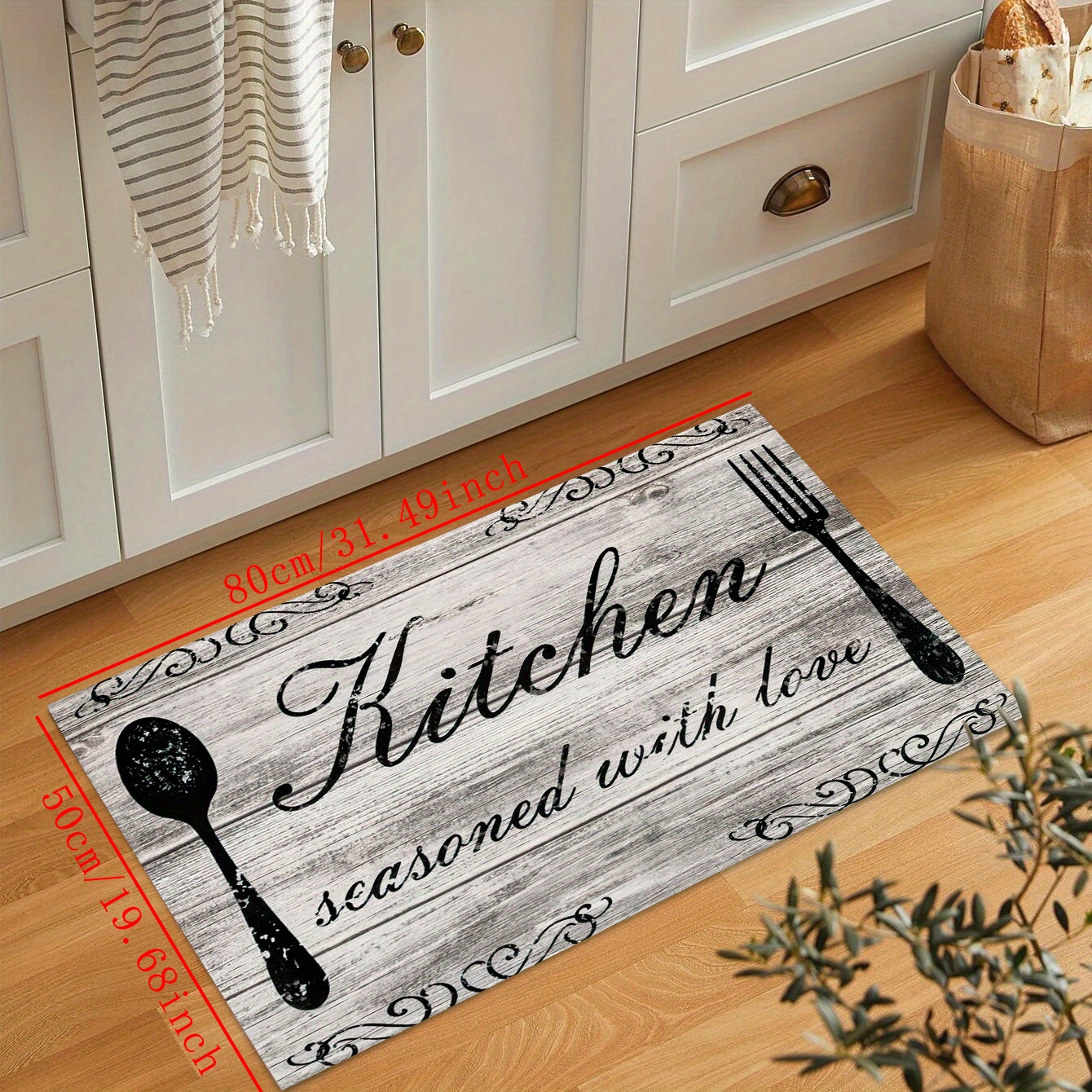 Chef Pattern Waterproof Non-skid Memory Foam Kitchen Mat – Freshmint Life