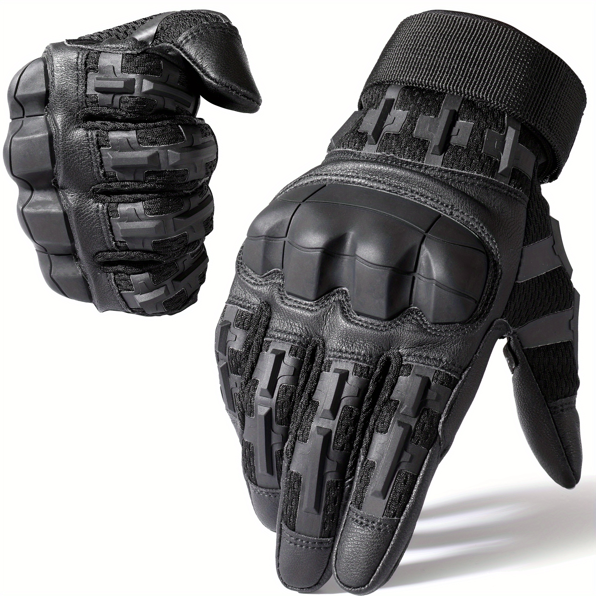 Tactical Gloves Hard Impact Knuckle Protection padded From Inside  Touchscreen Sports Gloves Motorbike Gloves Work Gloves 