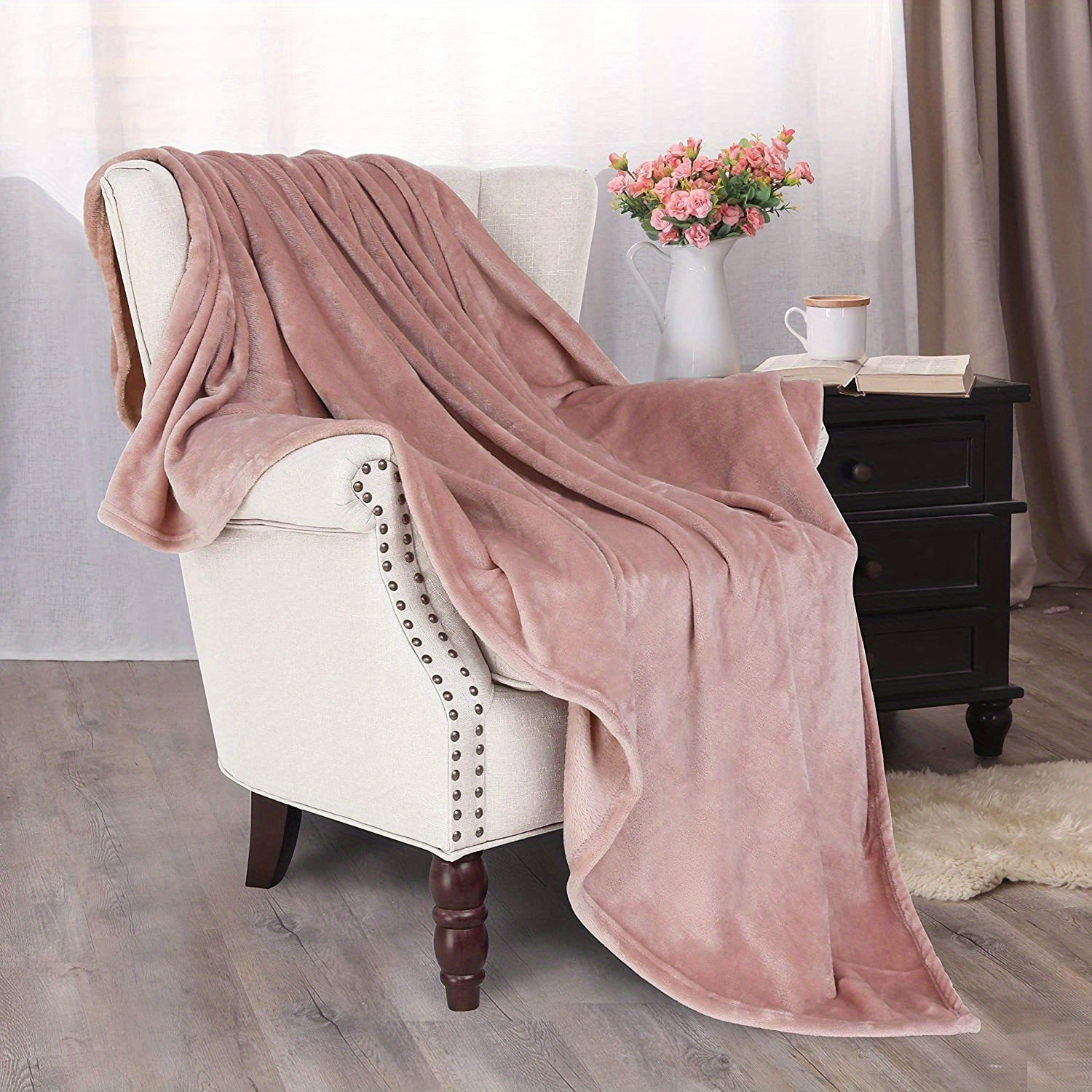 Flannel Fleece Velvet Plush Bed Blanket Soft Lightweight - Temu