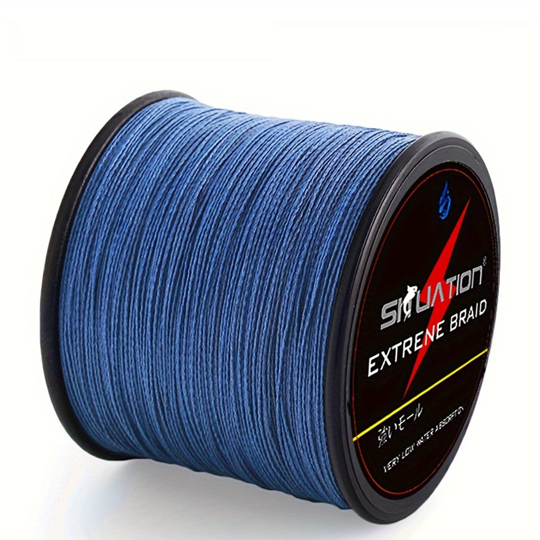 Braided Fishing Line by DYMALAN: 4-Strand Line, Abrasion Resistant PE Material for Durability, Zero Stretch & Low Memory, Extra Thin Diameter