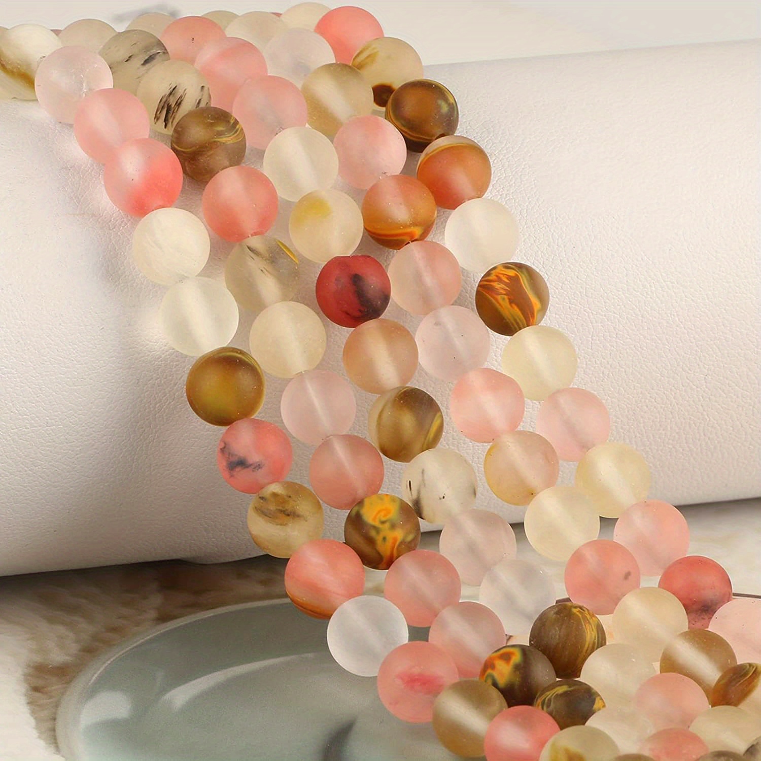 Perlin Kirsche Quarz (Cherry Quartz) Edelsteinperlen – Rund, 6mm Oder 8mm, Rot, Für Schmuckherstellung & DIY