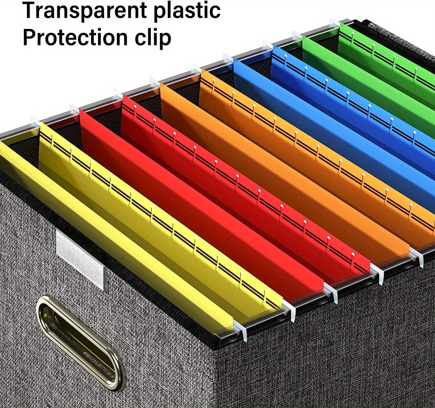 Document Organizer File Boxes For Hanging Files With Lid, Collapsible