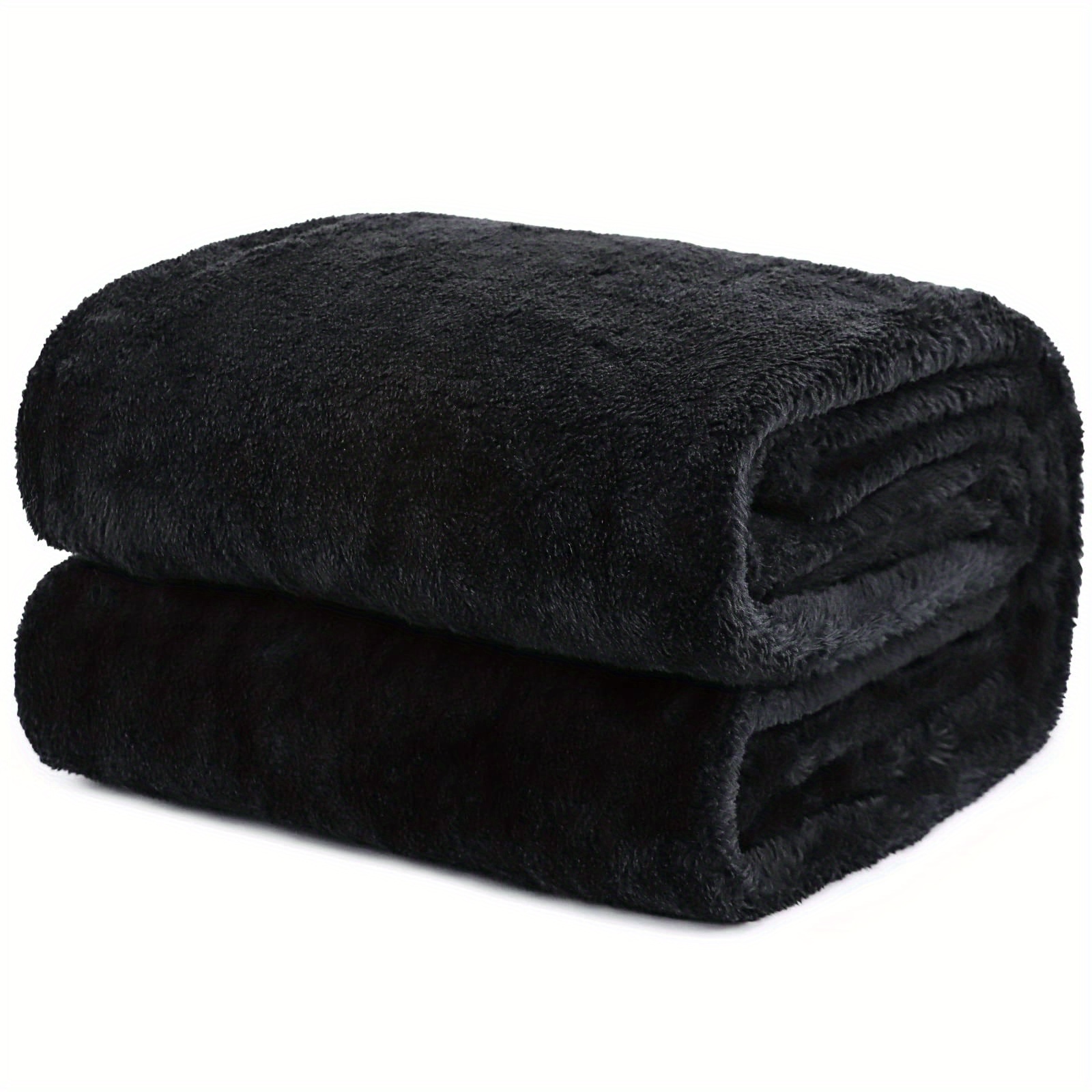 Black cheap thick blanket