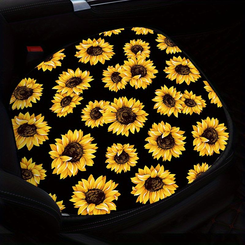 Sunflower Printed Car Seat Cover Front Seats Bucket Seat - Temu