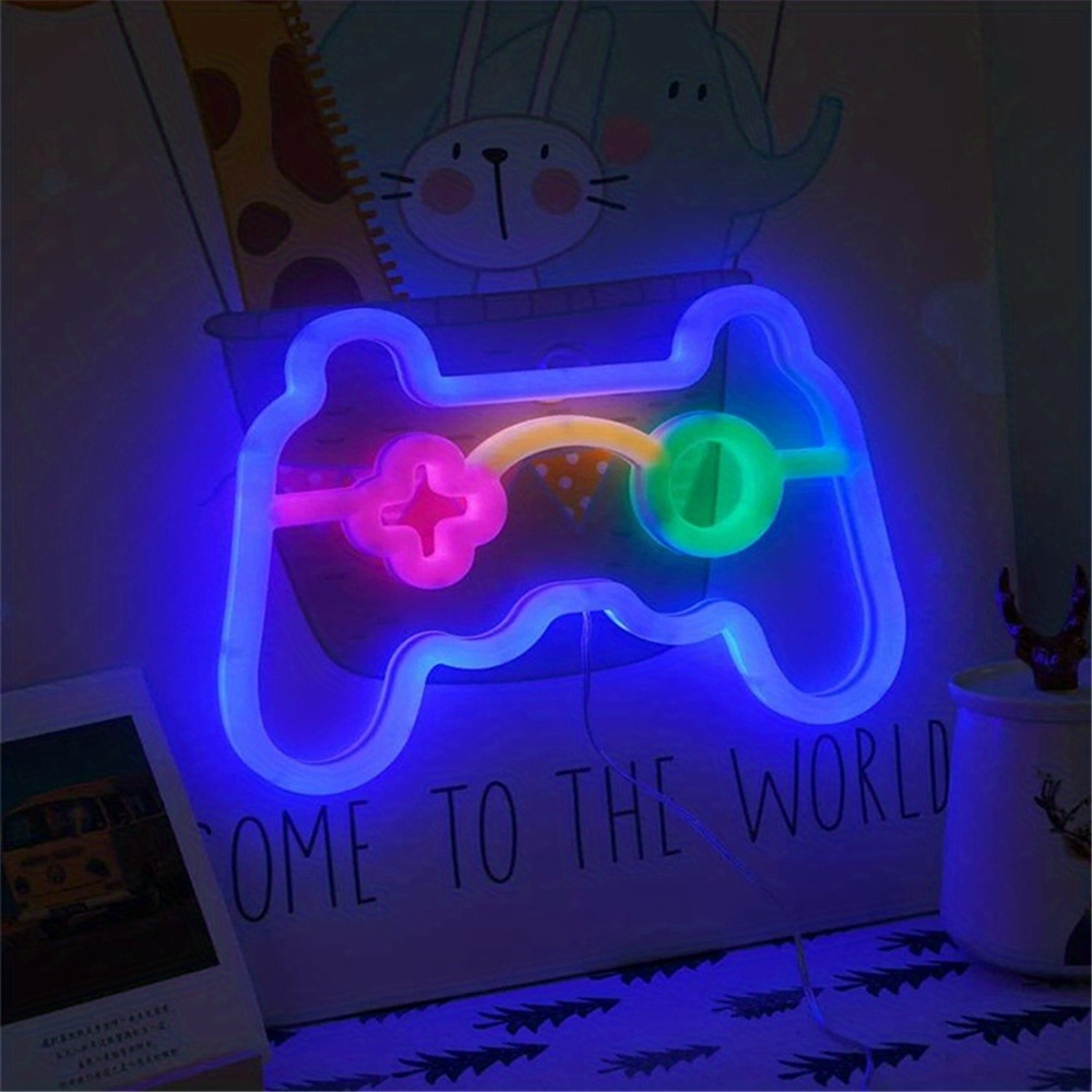 Light Game Room Gamepad Shape Led Neon Sign Usb Powered Temu