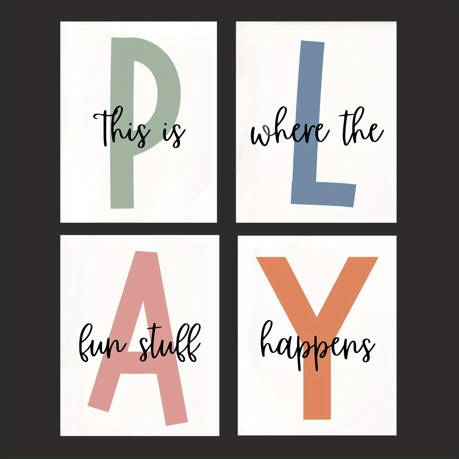 This is Where the Fun Stuff Happens Printable Poster, Playroom Art