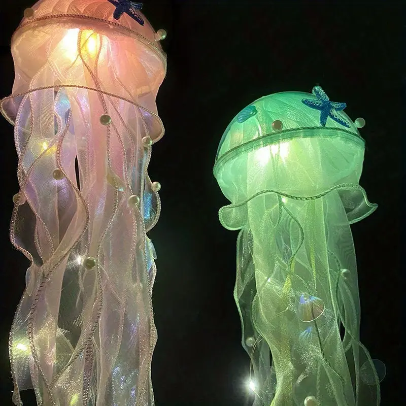 I designed the model for these Jellyfish lanterns and cut them