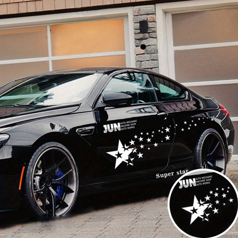 Super Star Car Body Sticker Star Body Modification Car - Temu