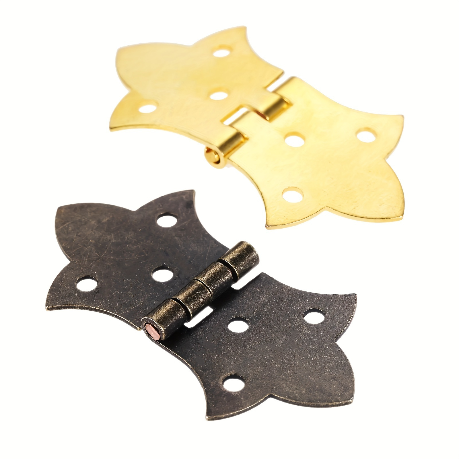 Antique Wooden Gift Box Hinge Butt Hinges Perfect Diy Temu