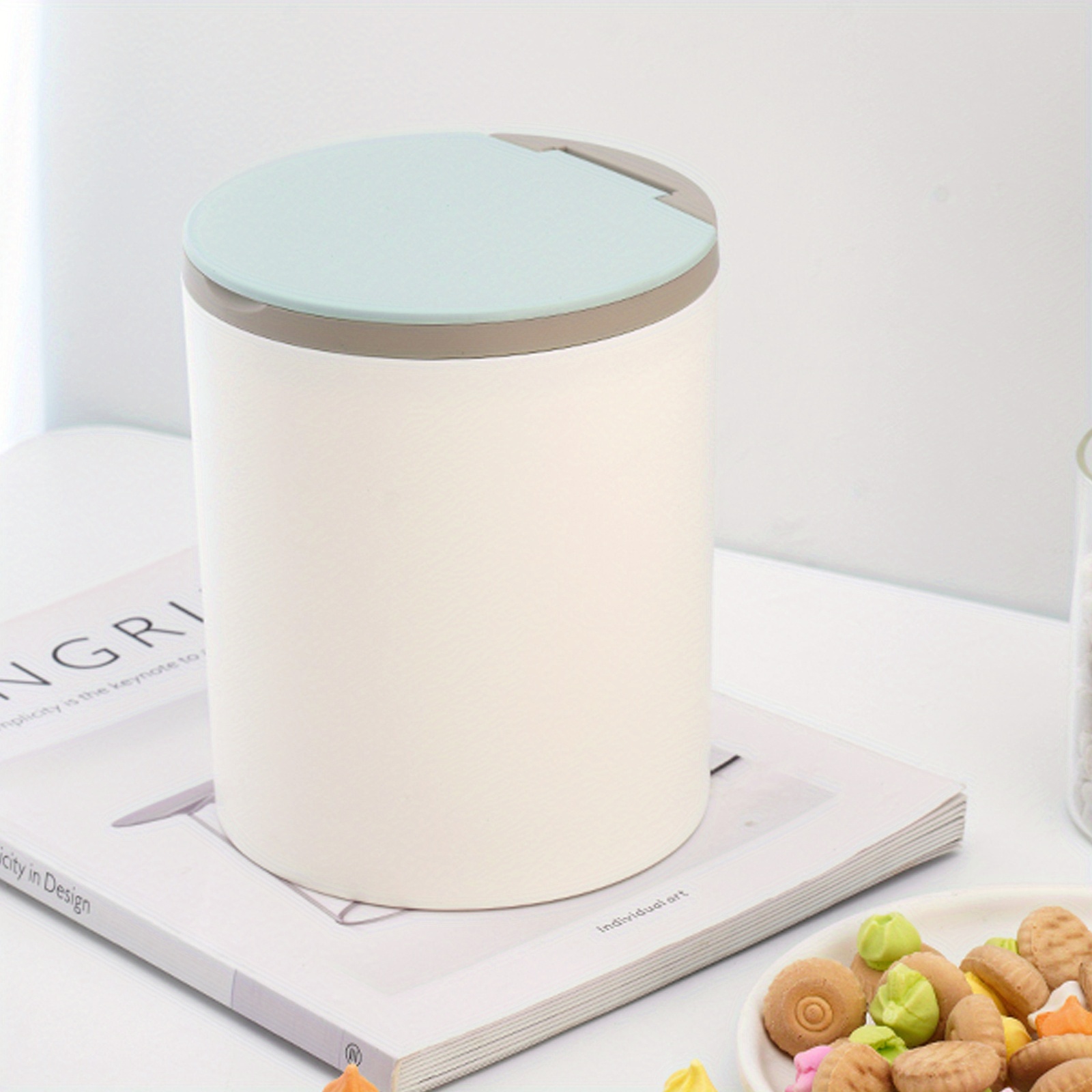 Mini Table Top Trash Convenient Stylish Waste Bin Living Temu