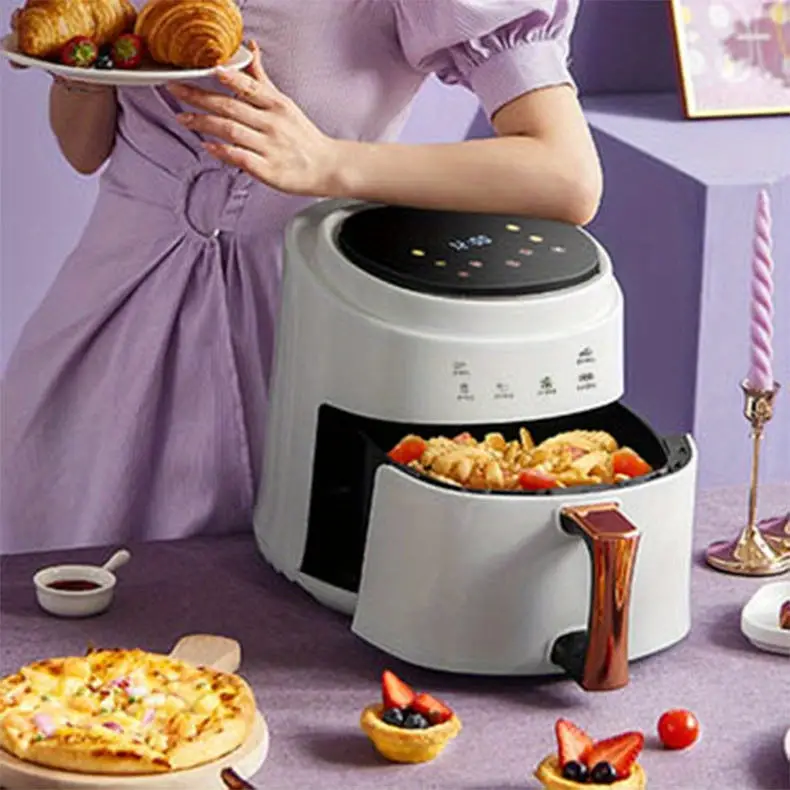 8 liters 2 gallons home air electric fryer machine electric oven integrated multifunctional automatic intelligent oil free air fryer details 2