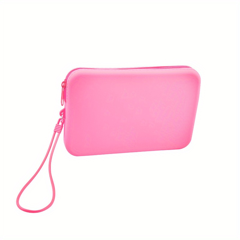 4 Color Silicone Cosmetic Bag Beauty Organizer Toiletry Make Up