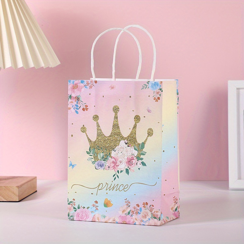 Romantic Flower Gift Bag Crown Castle Dream Gift Bag - Temu Germany