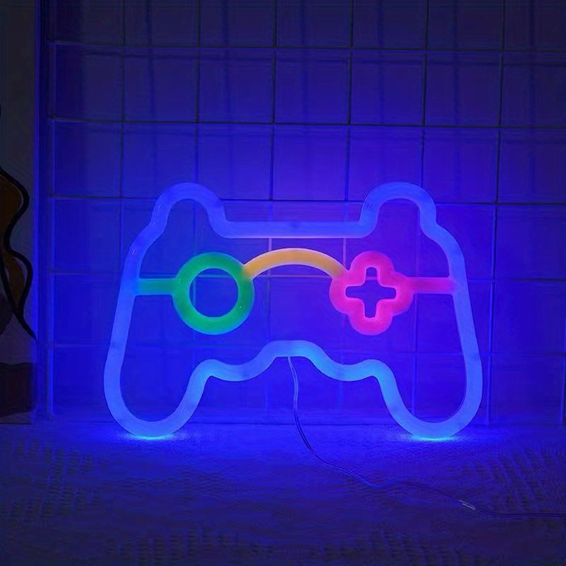 Light Game Room Gamepad Shape Led Neon Sign Usb Powered Temu