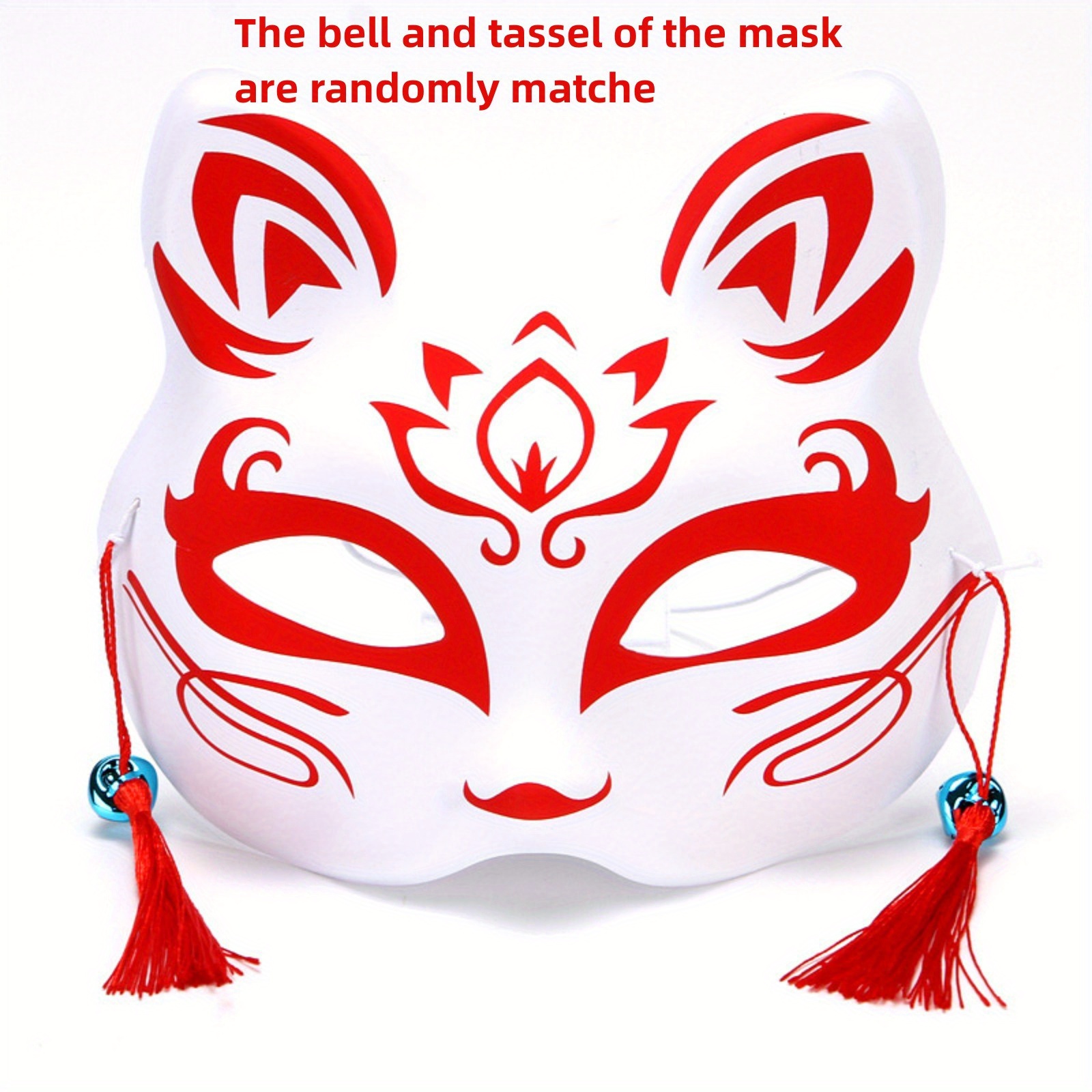 Mask Half Face Hand Painted Cat Fox Mask Anime Demon Slayer Masquerade  Halloween Festival Cosplay Prop, Free Shipping, Free Returns