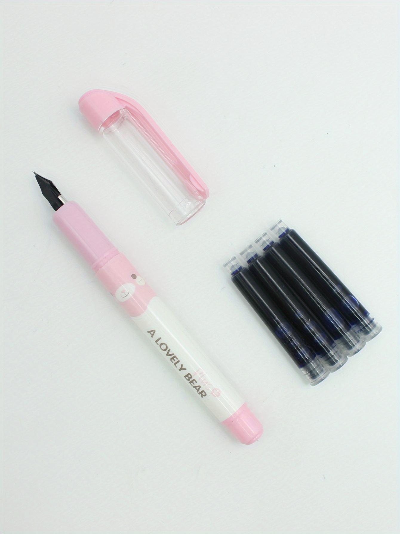 1pc Erasable Fountain Pen Send 4pcs Erasable Ink Bag Gift Fountain Pen ...