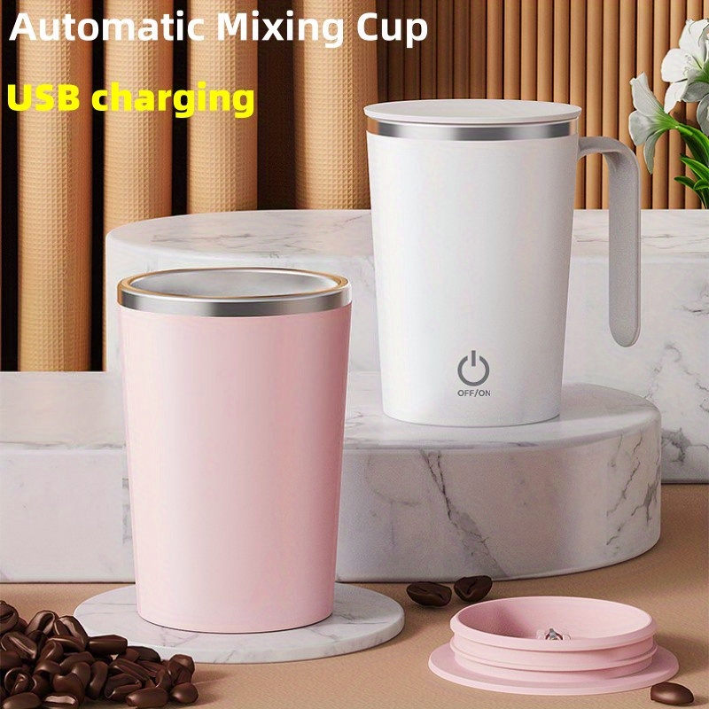1 taza mezcladora automática, taza de café agitadora eléctrica portátil de  acero inoxidable, taza de agua, taza de leche, suministros de cocina