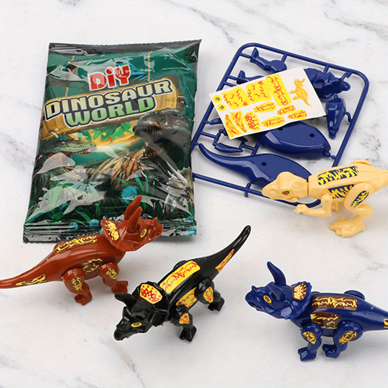 Juguetes de dinosaurio de montaje y desmontaje, 70 dinosaurios desmontados,  tres tipos de juguetes de dinosaurios, dinosaurios de bloque de