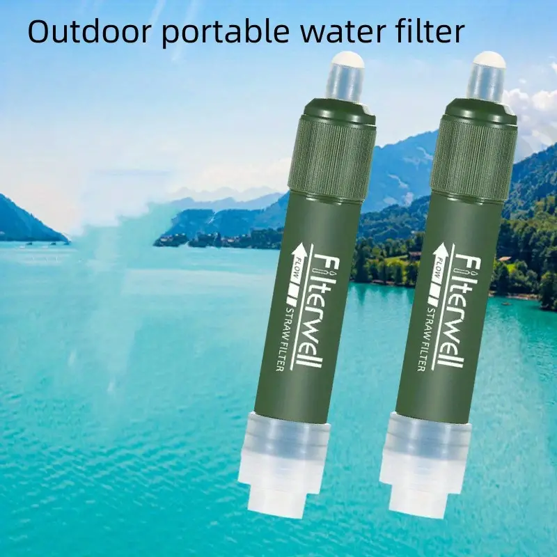 universal portable water purifier straw for outdoor camping hiking emergency details 0
