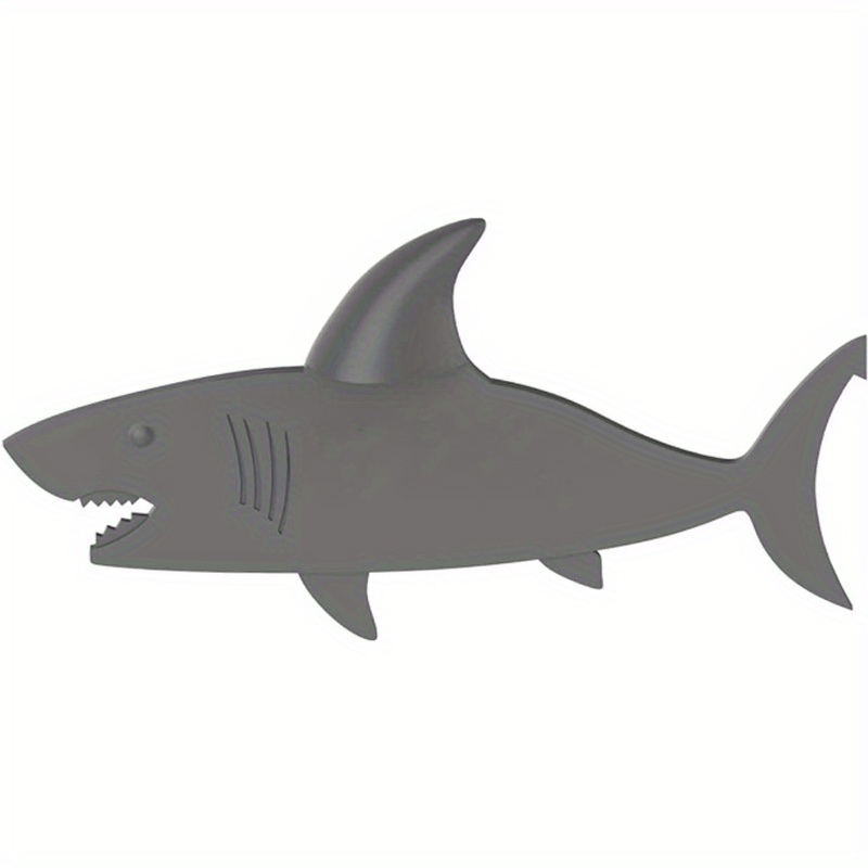 Image of 1pc 3d Shark-shaped Pvc Bookmark - , Cute Animal Design For - Quirky & Fun Reading Accessory For Books And Folders, Page Corner Bookmark|quirky Bookmark| Bookmark, Bookmarks For Reading