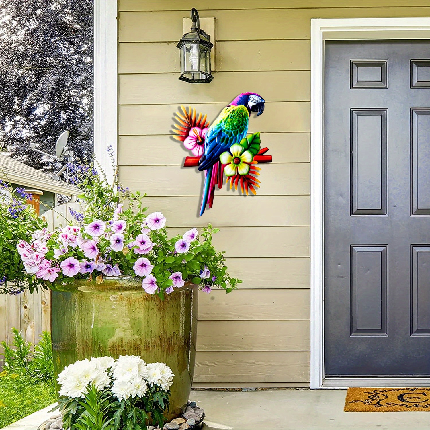 Vibrant Large Metal Parrot Wall Art Perfect Home Room Temu Australia