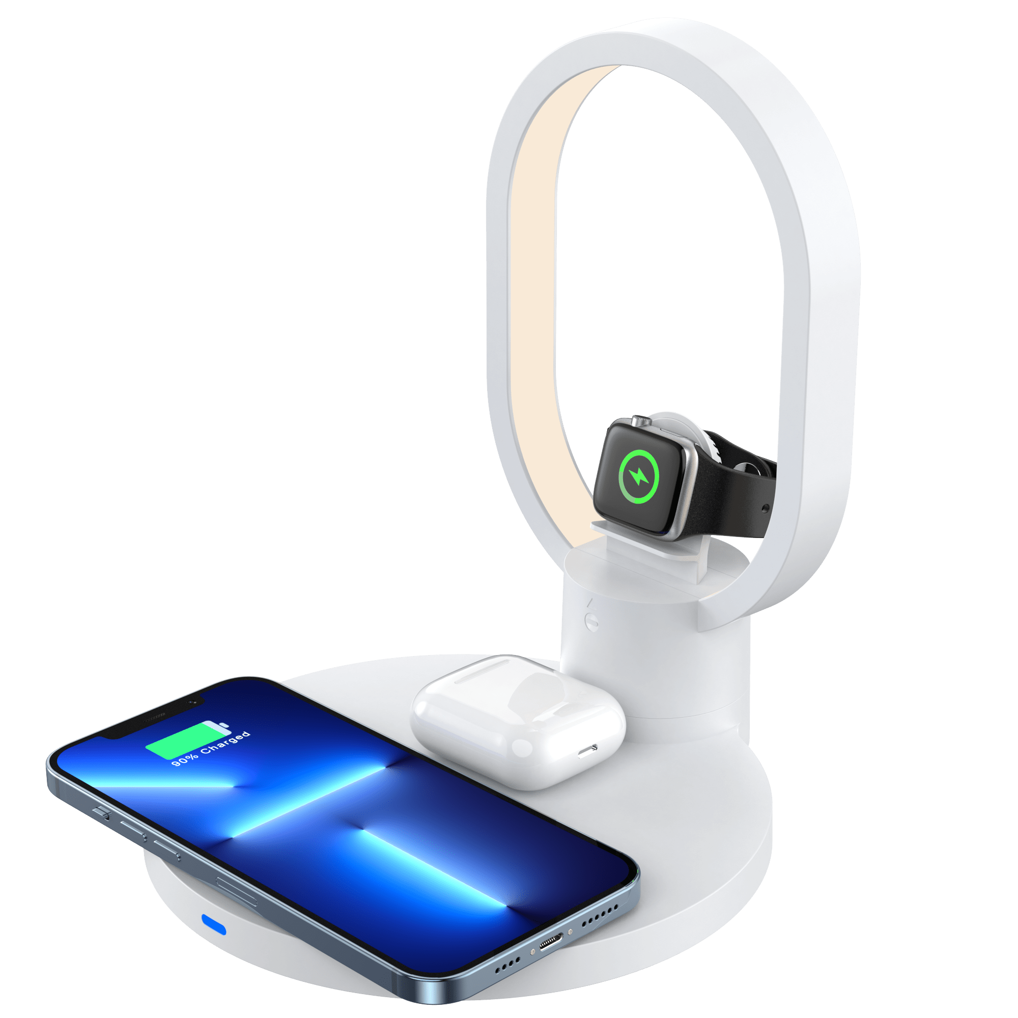 4 in 1 Wireless Charging Table Lamp: Fast Charger Stand Led - Temu
