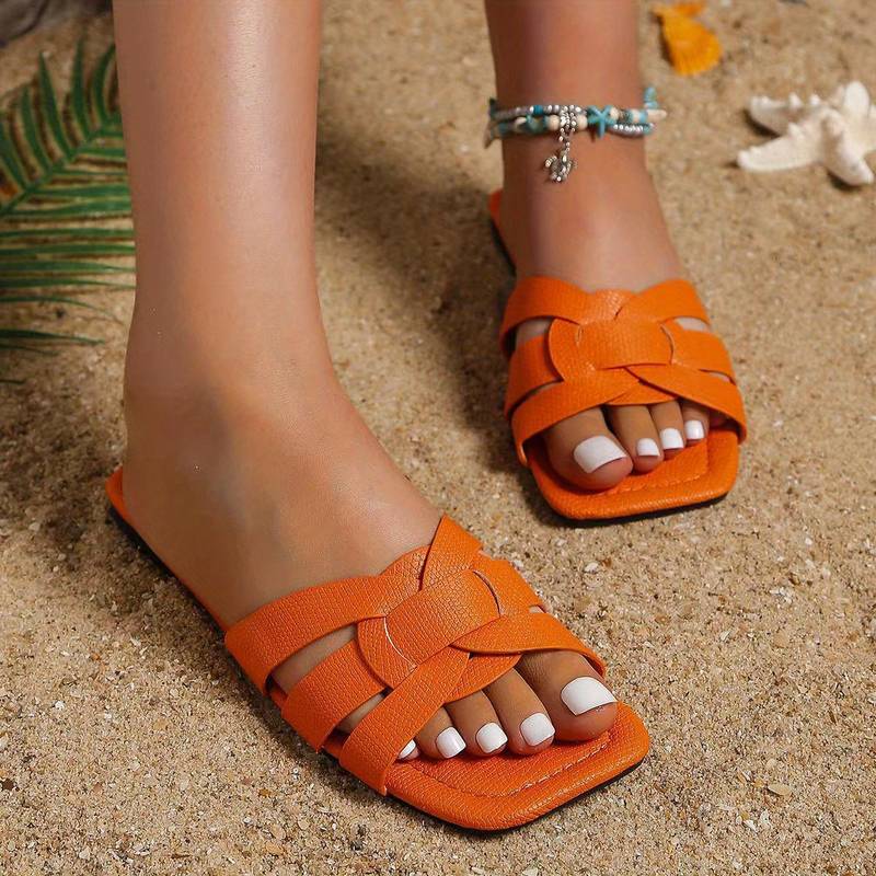 s Sandals FITORY Womens Cork Footbed Slide Sandals With Martinique