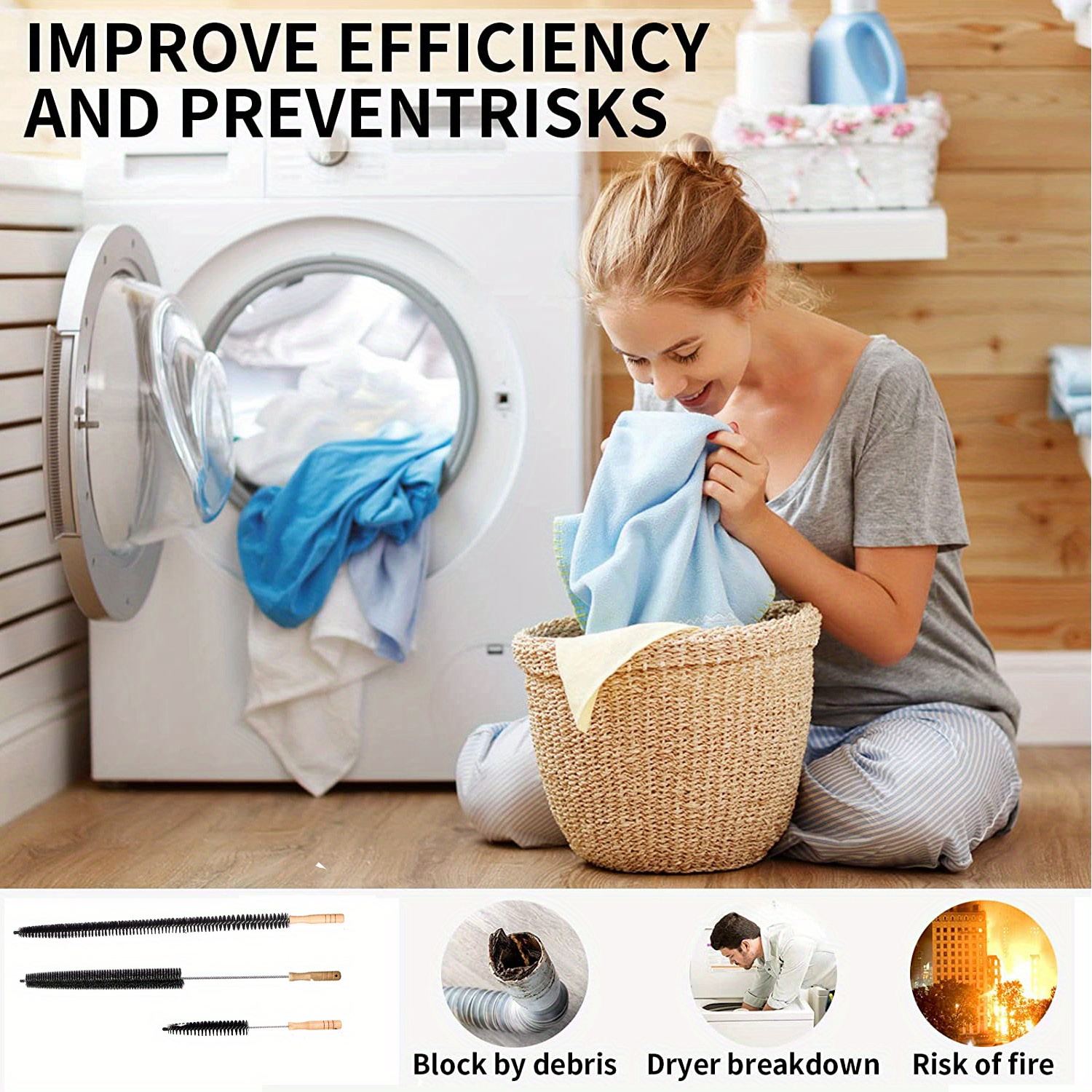 Dryer Ventilation Radiator Cleaner Fluff Brush Ventilation - Temu