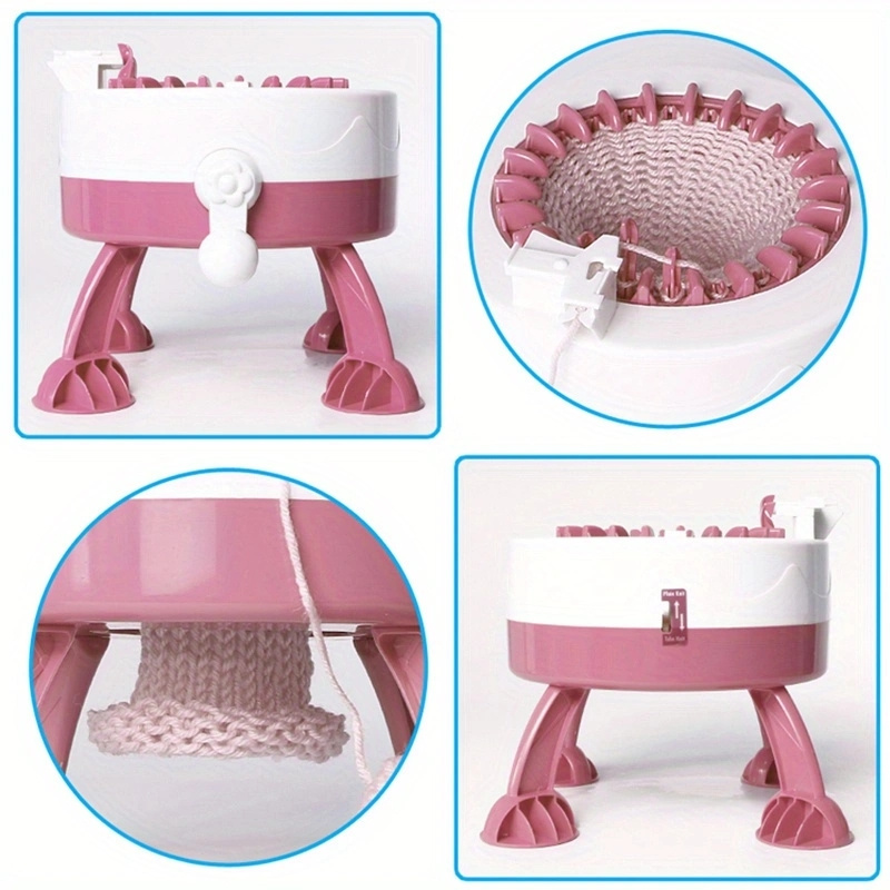 Máquina de tejer máquina de coser para tejer a mano para niños herramienta  de juguete para tejer 22 agujas máquinas de tejer kit de telar para