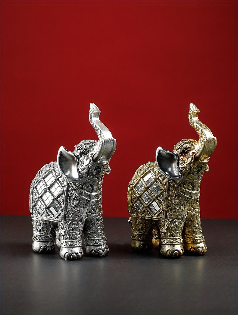 Elephant Lucky Feng Shui Statue Sculpture Chinese Feng Shui Temu