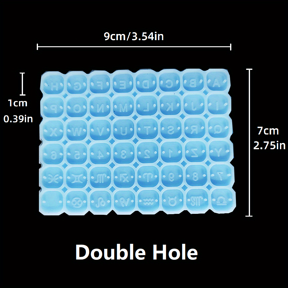 Image of Resin Molds Resin Alphabet Letter Number Constellation Silicone Mold Resin Pendant Silicone Mold For Diy Jewelry Handmade Making Tool