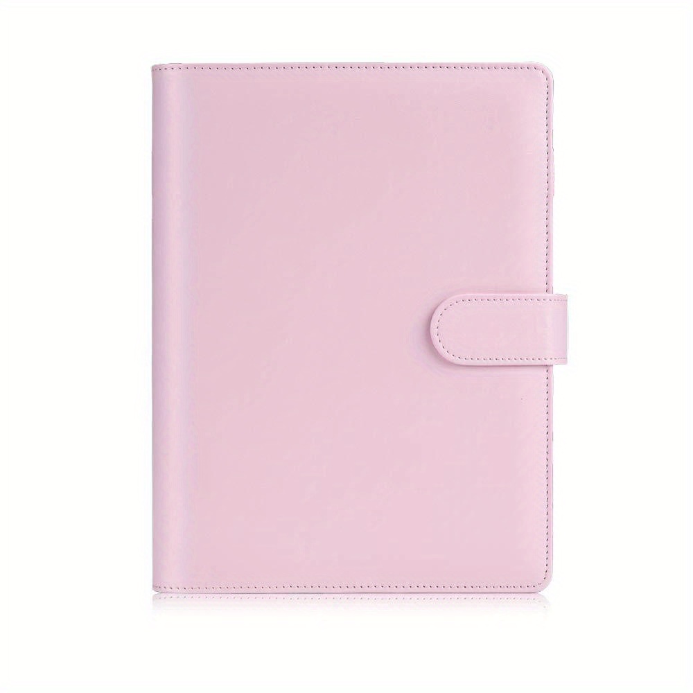 A6 Pu Leather Binder Budget 6 Ring Notebook With Stylish Design, Personal  Organizer Binder Cover With Magnetic Buckle Closure