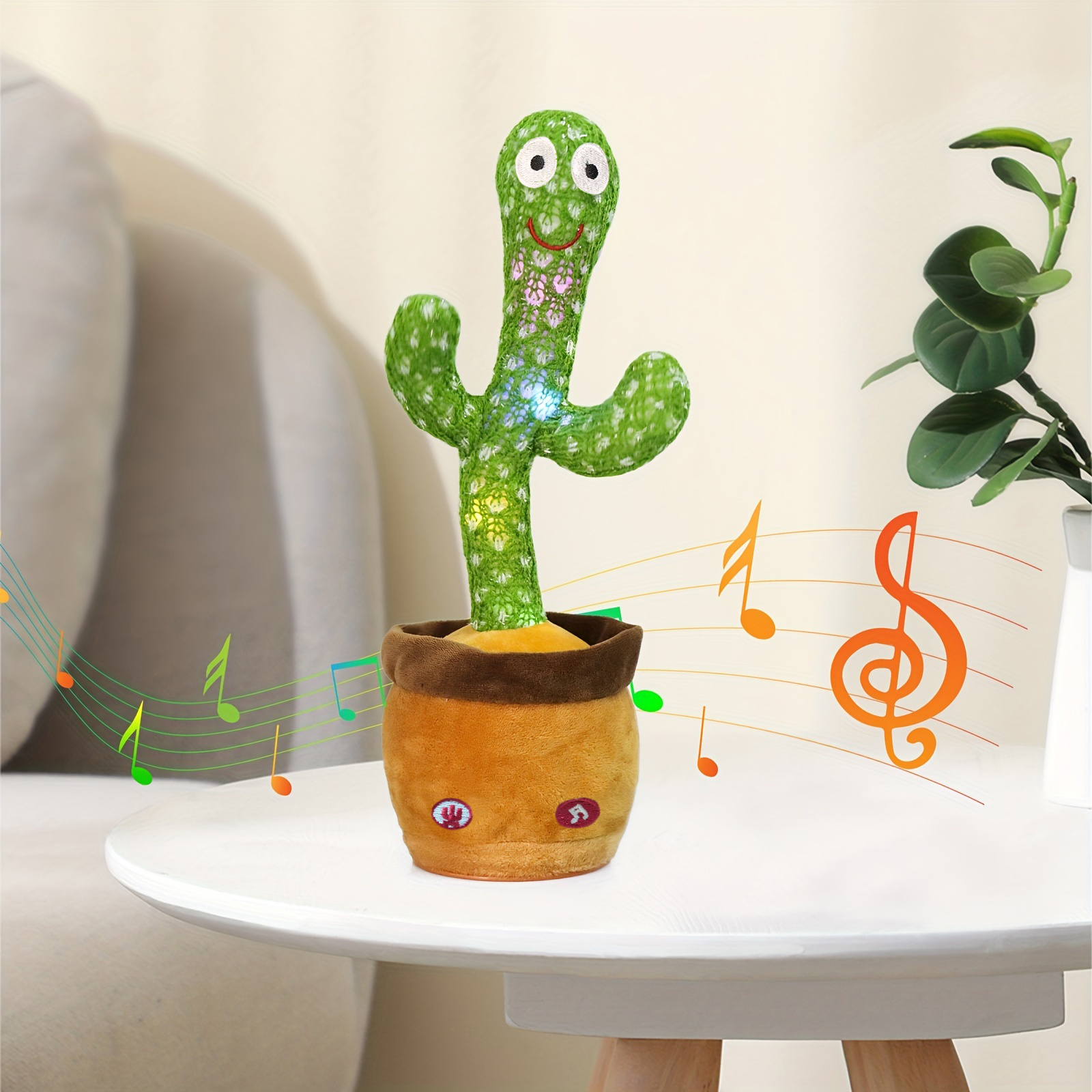 Jouet De Cactus Parlant, Jouet De Bébé De Cactus Dansant Avec Éclairage,  Chantant Imitant Les Jouets De Bébé De Cactus Répétez Ce Que Vous Dites  Cactus, Enregistrement 15 Secondes