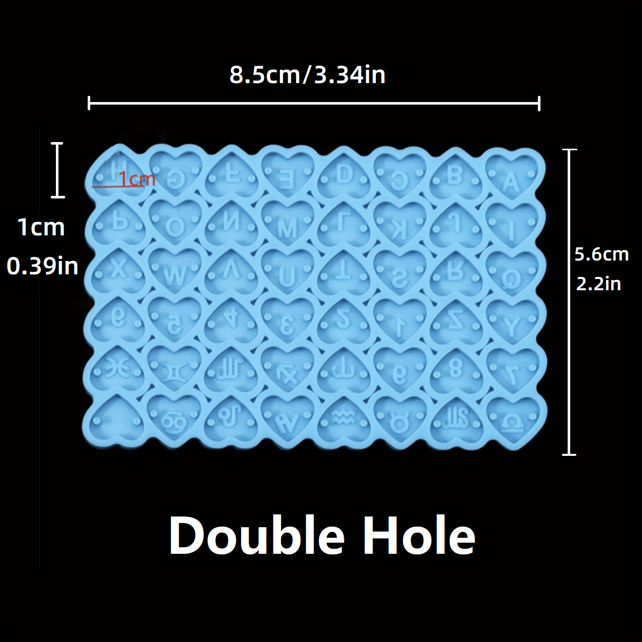 Resin Molds Resin Alphabet Letter Number Constellation Silicone Mold Resin Pendant Silicone Mold For Diy Jewelry Handmade Making Tool