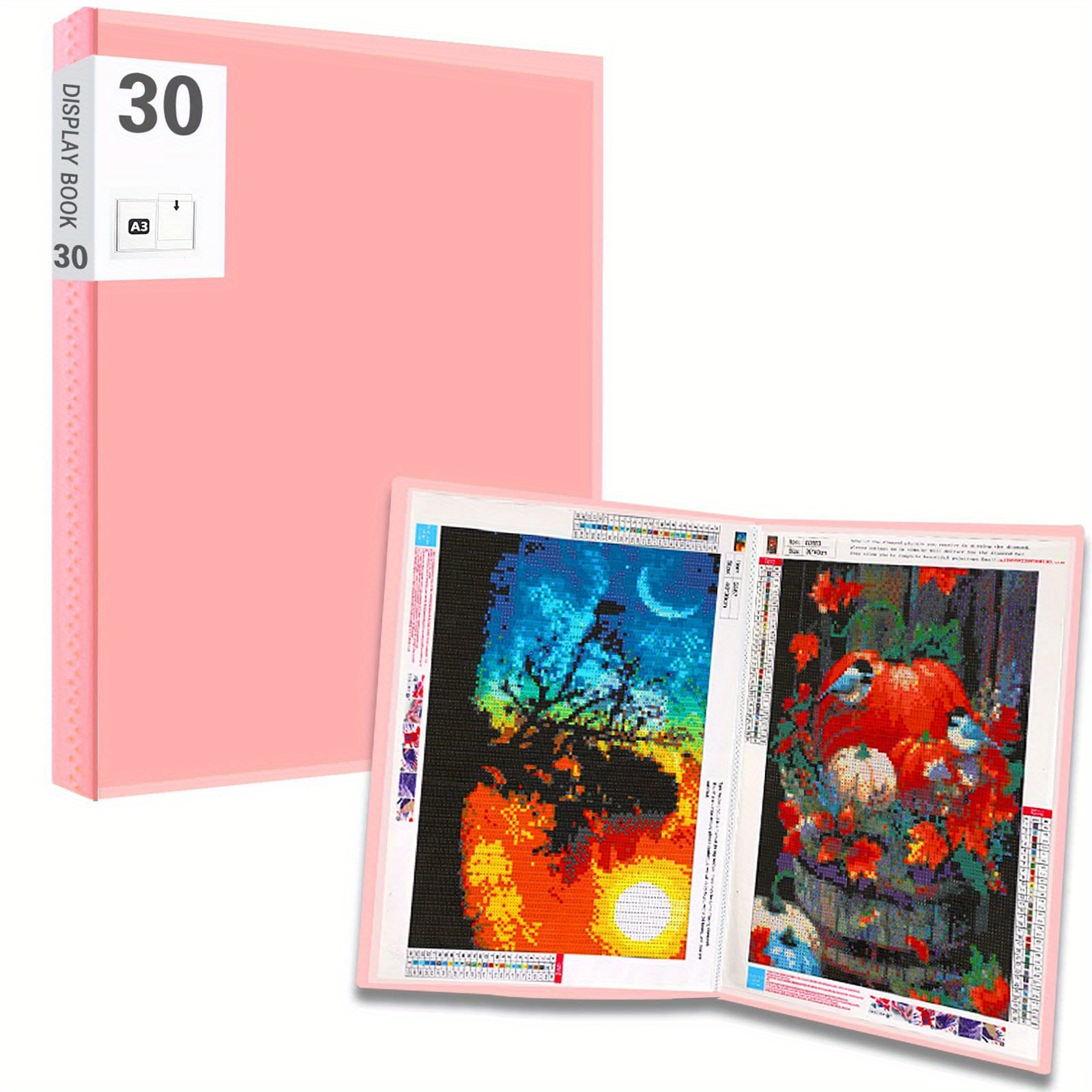 A3/a4 Artificial Diamond Painting Accessories Storage Book, Large