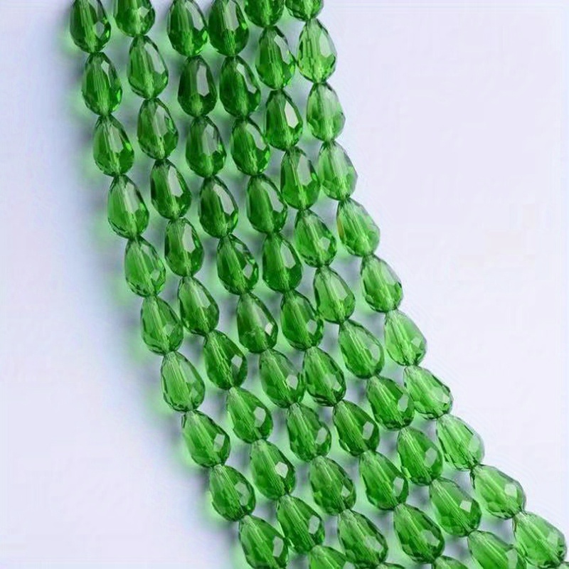 Large Teardrop Pendant Bead Crystal Glass Diy Handmade Beads - Temu
