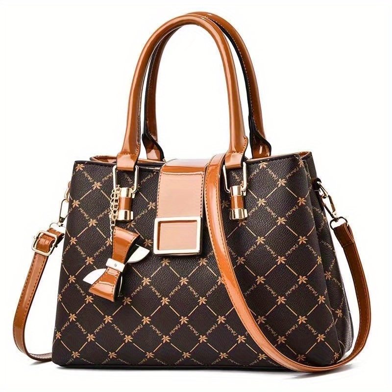 Women hand/shoulder lv leather black classic bag black/brown