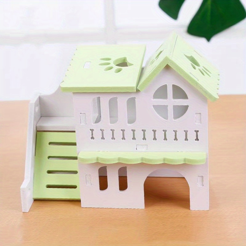 Wooden Villa Hamster Toy - Image 3