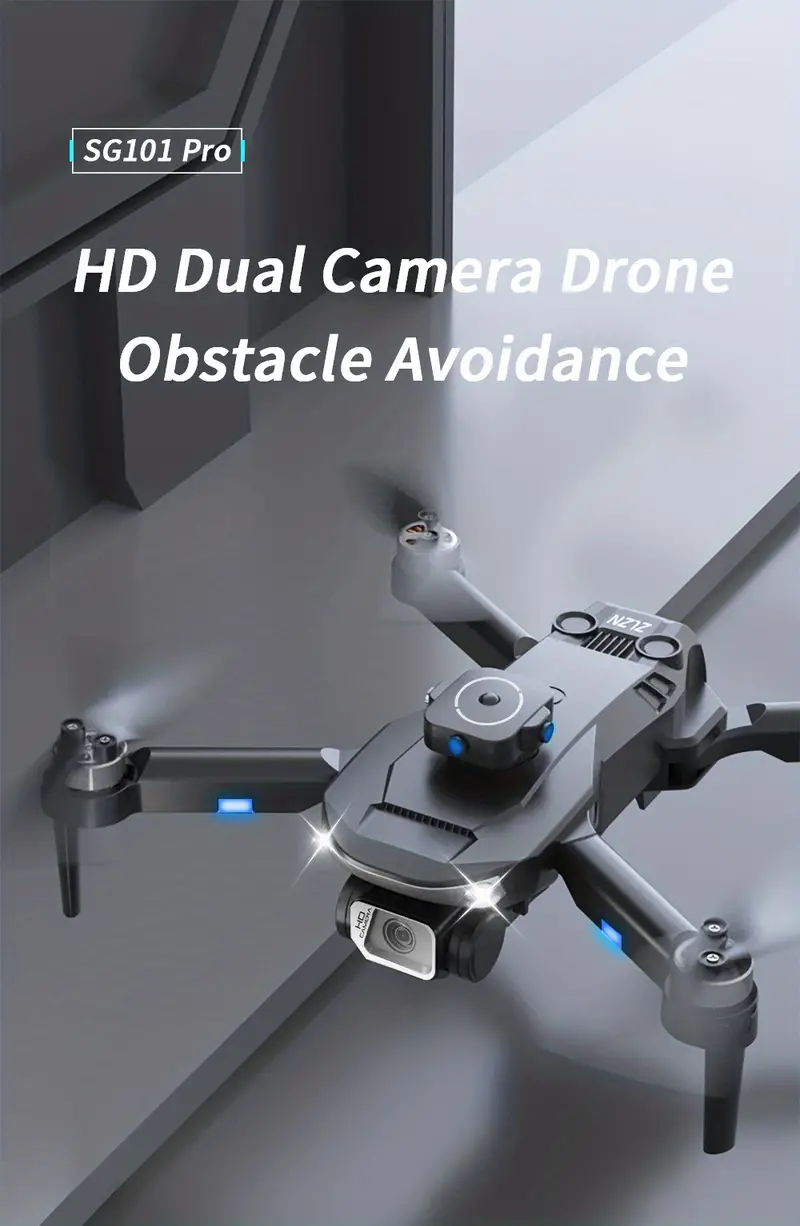 hd dual camera drone obstacle avoidance optical flow positioning headless mode one key take off landing 5g image transmission gesture photography waypoint flight includes carrying bag details 0