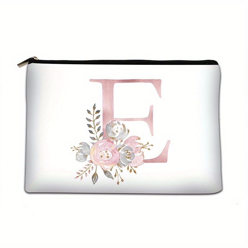 Portable Pattern Cosmetic Bag Travel Makeup Storage Bag With Zipper