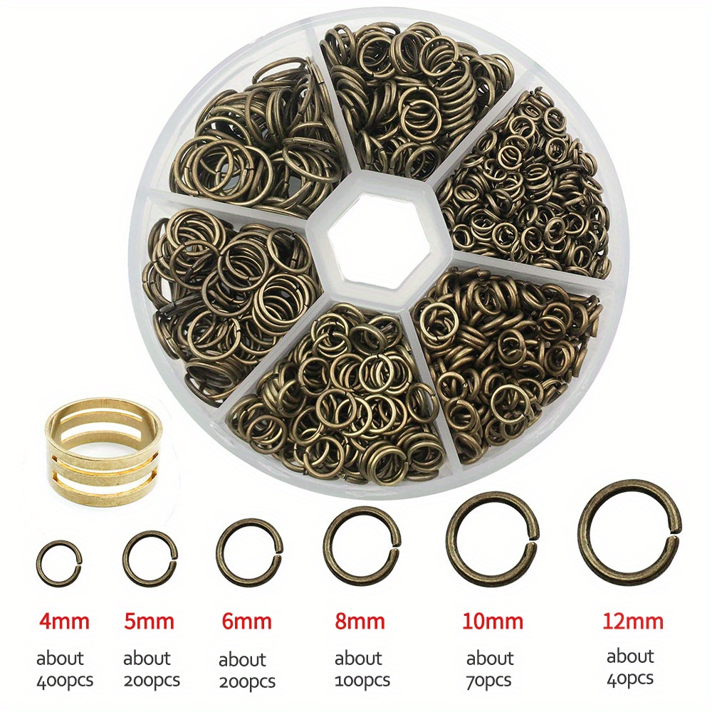 Jump Ring,open Jump Rings,200pcs Gold Plated Jump Rings-10mm 