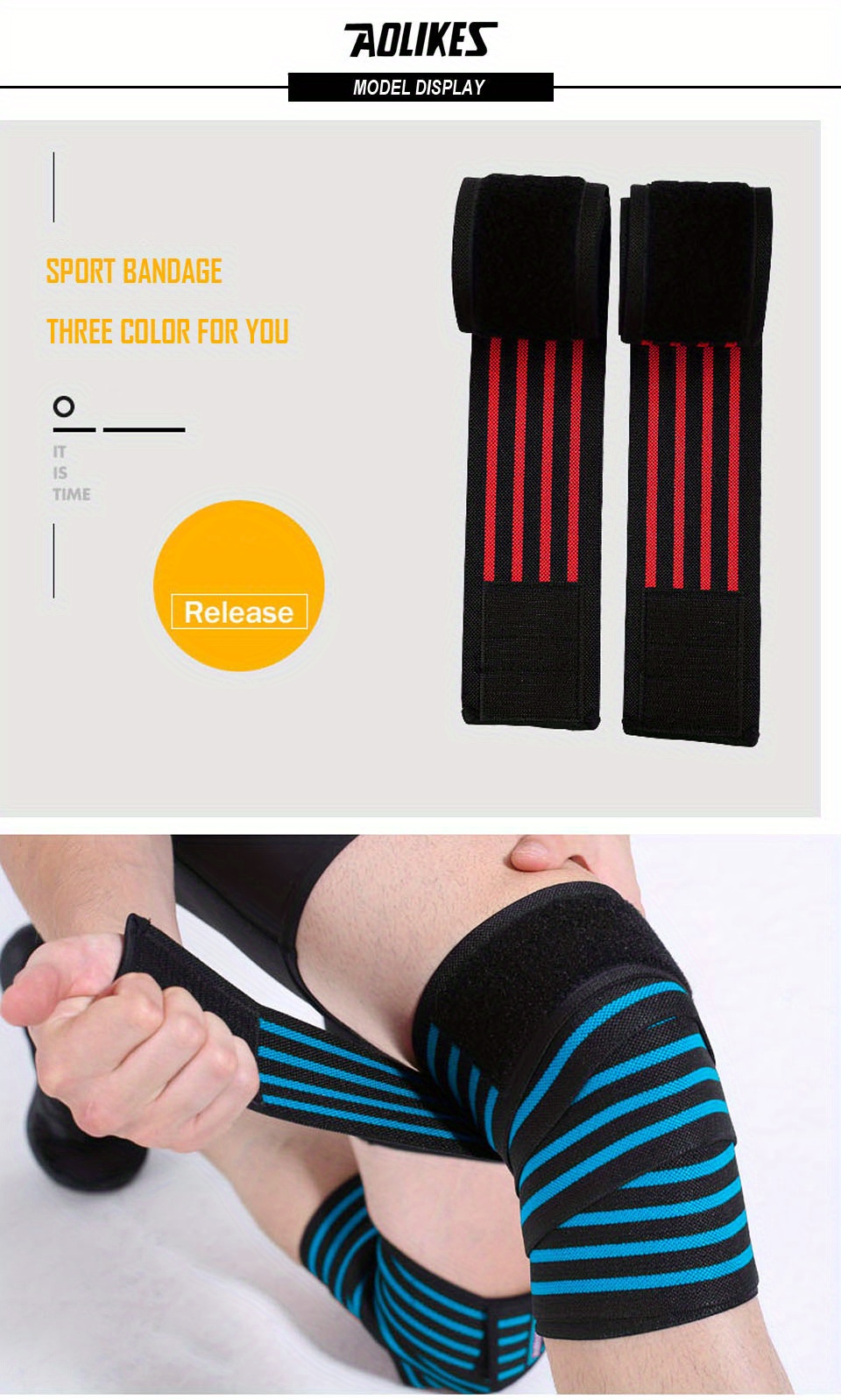 Knee Wraps Squats Weightlifting Powerlifting Leg Press Cross Temu